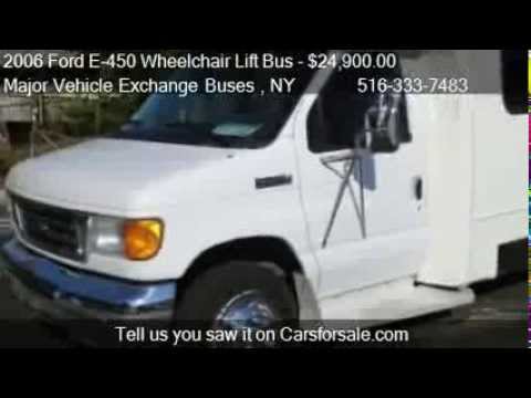 Pre Owned Handicap Bus For Sale - 2006 Ford E-450 Wheelchair Lift Bus For Wheelchair Mobility