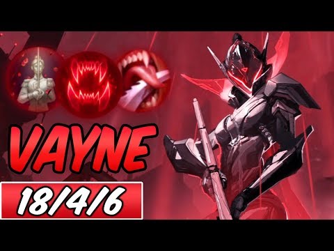 FULL LIFE STEAL VAYNE | Best Build & Runes | PENTAKILL | PROJECT: Vayne | League of Legends | S9
