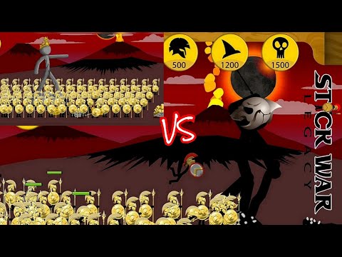 Stick War Legacy - 100+ Golden Spertons  vs  Final Boss - " The Last Stand"