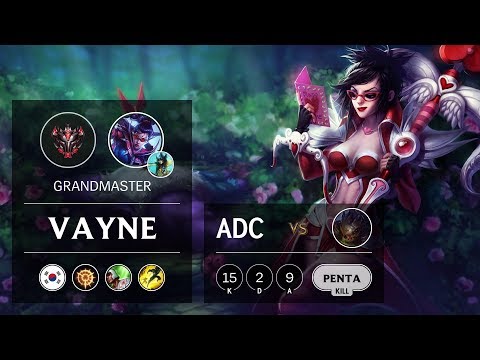 Vayne ADC vs Kog'Maw - KR Grandmaster Patch 9.8