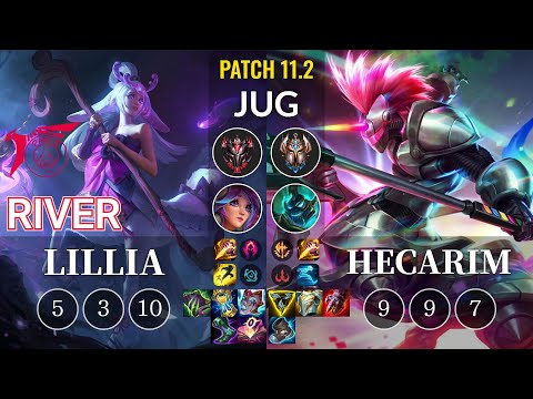 TLN River Lillia vs Hecarim Jungle - KR Patch 11.2