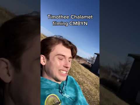 Timothee Chalamet filming "Call Me By Your Name" #shorts