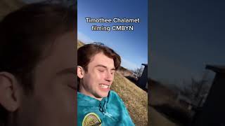 Timothee Chalamet filming "Call Me By Your Name" #shorts