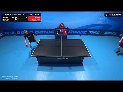 13:15 Andrii Rehush - Andrii Hrabskyi 10.10.2023 TT Euro.Cup Ukraine Master. TABLE 3