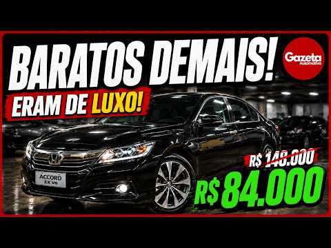 🔥 6 CARROS QUE CUSTAVAM UMA FORTUNA E HOJE ESTÃO BARATOS DEMAIS