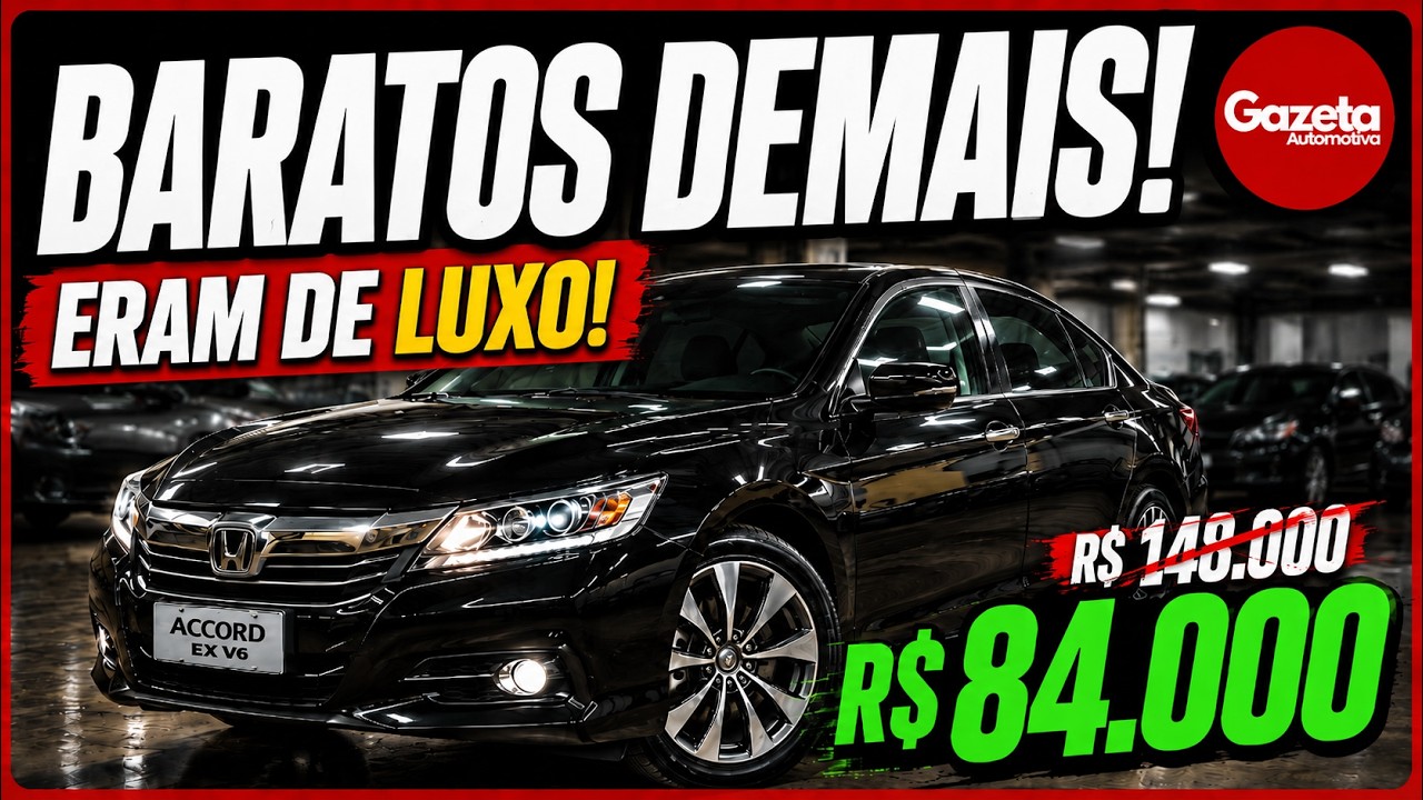 🔥 6 CARROS QUE CUSTAVAM UMA FORTUNA E HOJE ESTÃO BARATOS DEMAIS