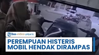 Viral Perempuan Histeris di Pinggir Jalan, Polisi Ungkap Fakta terkait Perampasan Mobil Toyota Agya