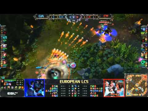 League of legends LCS GIA vs CW W8D1 Season 3
