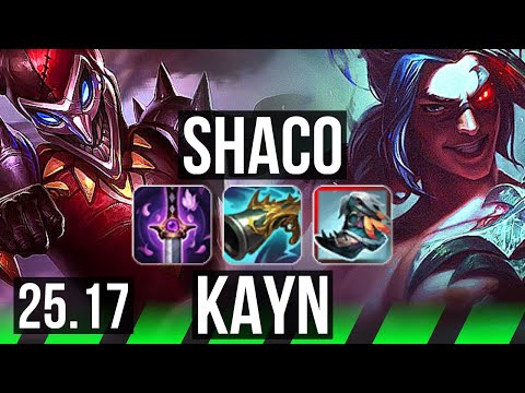 SHACO vs KAYN (JGL) | 41k DMG, Legendary, 700+ games | EUW Challenger | 25.17