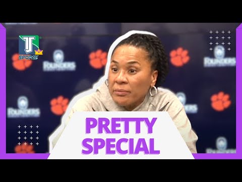 Dawn Staley REACTS to South Carolina's NEW RECORD after beating Clemson: "24-hour RULE."