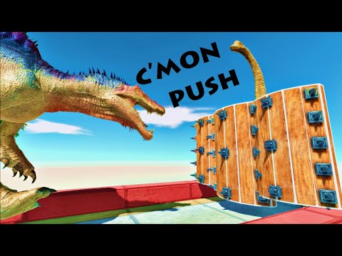 Brachiosaurus Pushes Units Into Landmines - Animal Revolt Battle Simulator