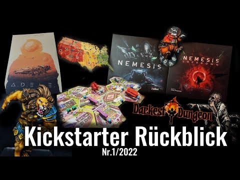 Kickstarter Rückblick Nr. 1/22 - Nemesis Lockdown, Adele, Dinosaur World, Monsterpocalypse uvm.