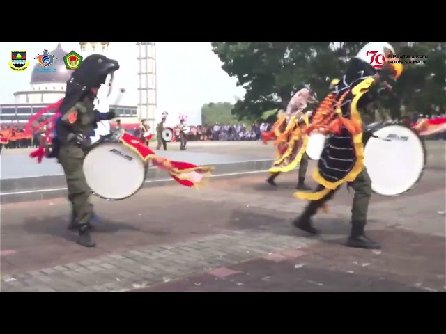 Penampilan Drum Band YBN di Kantor Bupati Bandung Barat