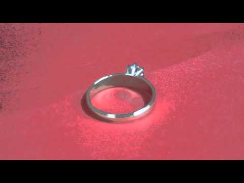 10K Yellow Gold 0.50 ct Round cut White Diamond Solitaire Ring 10