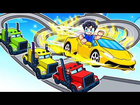 Cheating with INFINITE FLY In Roblox CARS VS TRUCKS!