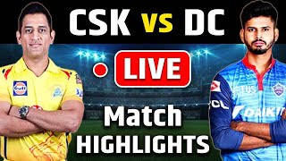 CSK vs DC IPL 2020 Match 7 Highlights | CSK lost to DC by 44 Runs