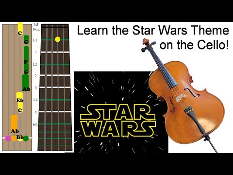 Learn to Play the Star Wars Theme on Cello (Tabs tutorial)