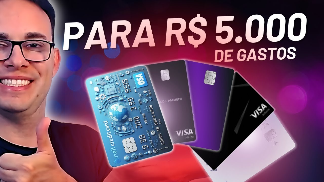 Melhor CARTÃO para quem Gasta R$ 5.000 | Cartões com MILHAS e cartões com CASHBACK | Joselito Macedo