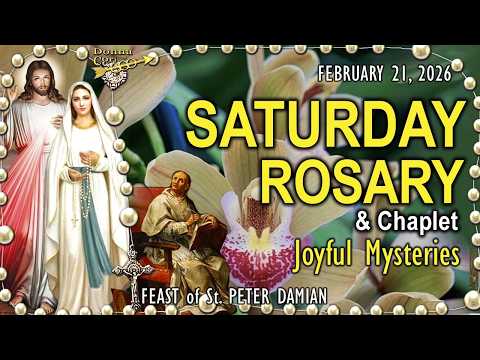SATURDAY Rosary Today & Chaplet | JOYFUL Mysteries Holy Rosary Catholic Prayer, St. Peter Damian