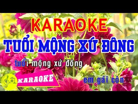 Tuổi Mộng Xứ Đông Karaoke || Beat Chuẩn