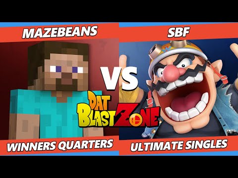 DAT BlastZone 32 Winners Quarters - MazeBeans (Steve) Vs. SBF (Wario) SSBU Ultimate Tournament