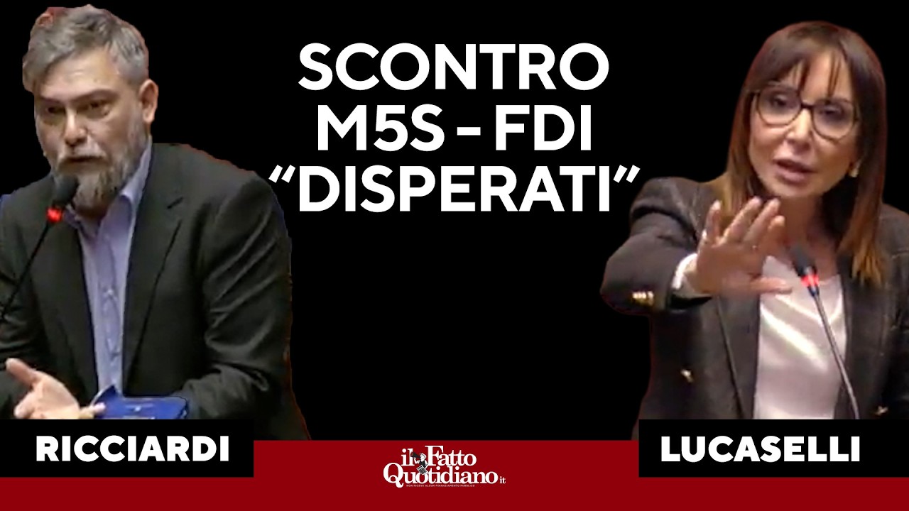 Ricciardi vs FDI: "Fate le pulci a un pranzo di Conte ma non dite nulle sugli affari di Delmastro"