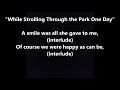 While Strolling Through The Park One Day In The Merry Month Of May Fountain Lyrics Words Sing Along