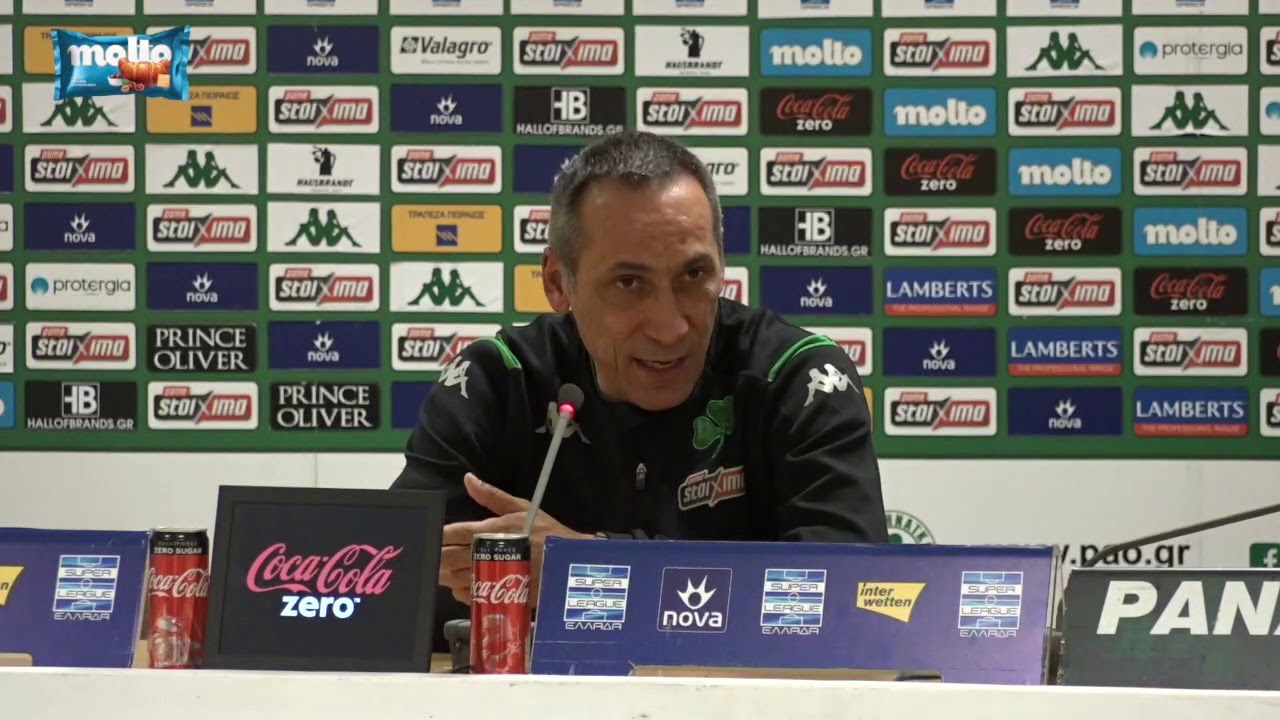 Giorgos Donis’s press conference after home win against Panaitolikos | pao.gr
