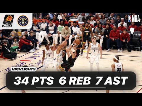 DEVIN BOOKER vs DENVER NUGGETS | 34 PTS - 6 REB - 7 AST - 2 STL | 03-08-2025 Highlights