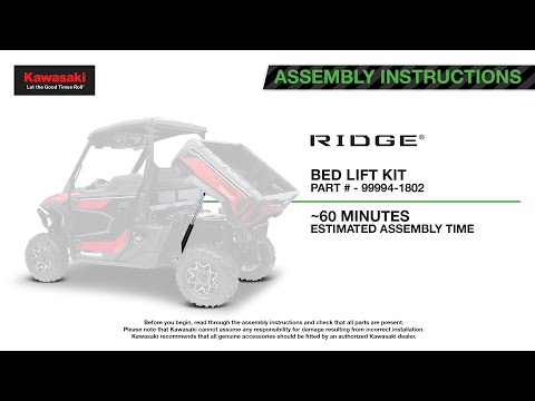 Kawasaki Hydraulic Cargo Bed Lift - 2024-2025 Ridge - 99994-1802