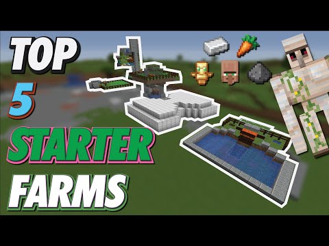 Minecraft TOP 5 EARLY GAME FARMS for Every World!