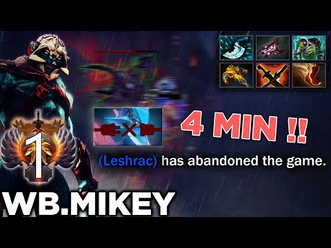✔️Kasra Mikey Made enemies Mad !! Leshrac 4 Min Abandoned Game - Wb.Mikey Huskar Gameplay Highlights