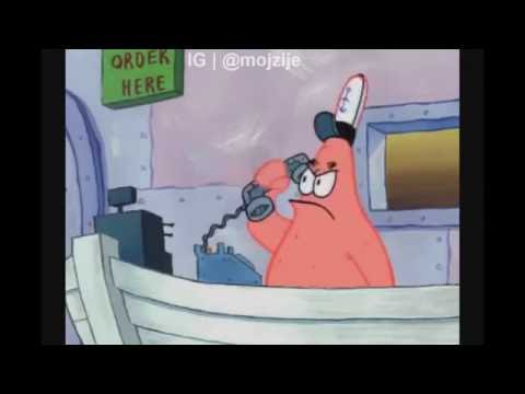 I'm patrick star and this is crusty crabs