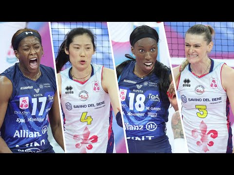 ALL "MEGA RALLY" of the match Milano - Scandicci | Lega Volley Femminile 2023/24