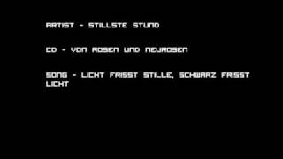 Stillste Stund - Licht frisst Stille, Schwarz frisst Licht