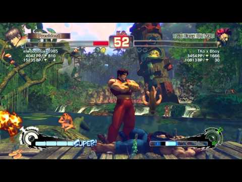 SSF4 AE: elwoodblues0985 (Guy)  vs Tko x Bboy (Akuma)