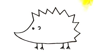 103+ Gambar Mewarnai Hewan Landak HD Terbaru