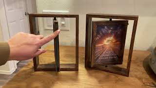 Serwrsw 5x7 Rotating Picture Frame 2 Pack, Double Sided Glass #frames #pictureframes #pictures