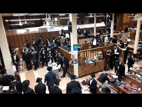 Yechi before davening - 770 - Rebbe’s minyan