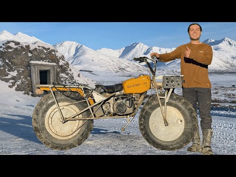 Exploring Abandoned Gold Mine on 2 Wheel Drive Motorcycle - Solo Camping