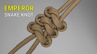 Simpul tali paracord - How to tie emperor snake knot