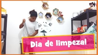 Fazendo faxina e tour pela casa