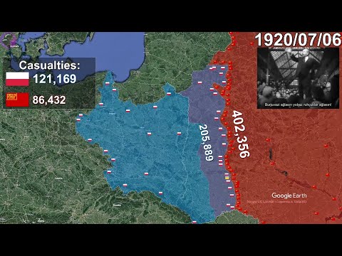 The Polish-Soviet War using Google Earth
