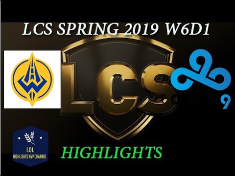 GGS vs C9 Highlights LCS Spring Split 2019 W6D1 Golden Guardians vs Cloud9