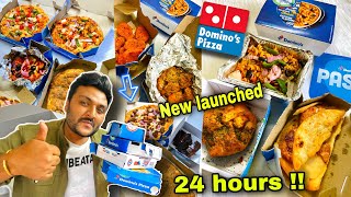 I only ate Domino’s for 24 hours challenge || Domino’s Food Challenge || Domino’s India