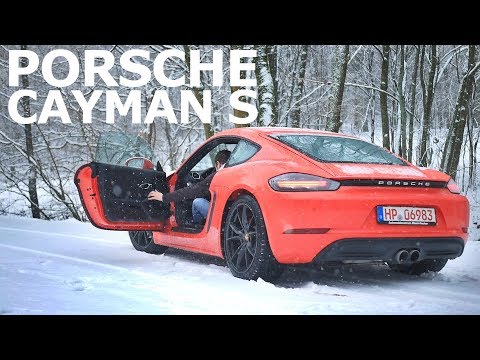 Porsche Cayman S 718 test in the snow! Review and driving report | Drive it!