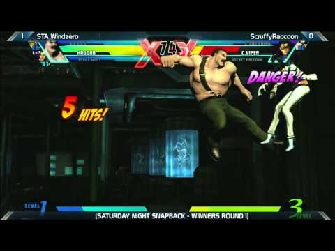 UMVC3 STA Windzero vs ScruffyRaccoon |Saturday Night Snapback 5.5
