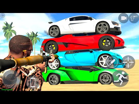 Open World Lamborghini Bugatti and Audi Cars City Ramps Stunt Simulator - Android Gameplay.