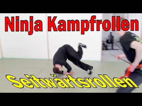 Ninja Kampfrollen: Seitwärtsrollen