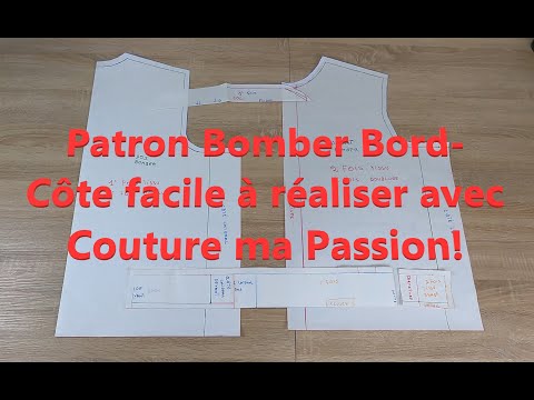 Couture ma passion | Patron Bomber bord-côtes hommes, femmes, enfants, facile à réaliser!